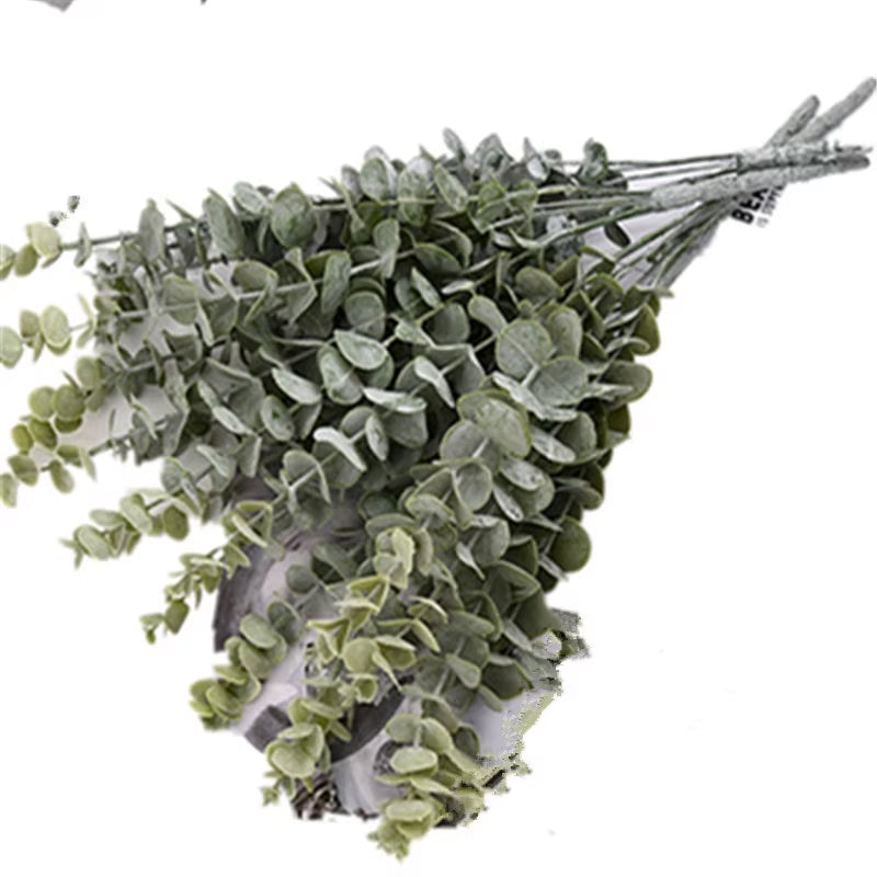 5 Heads Eucalyptus 3 Forks 5 Forks Money Leaf Simulation Artificial Flowers Nordic Wedding Home Decoration Artificial Plants