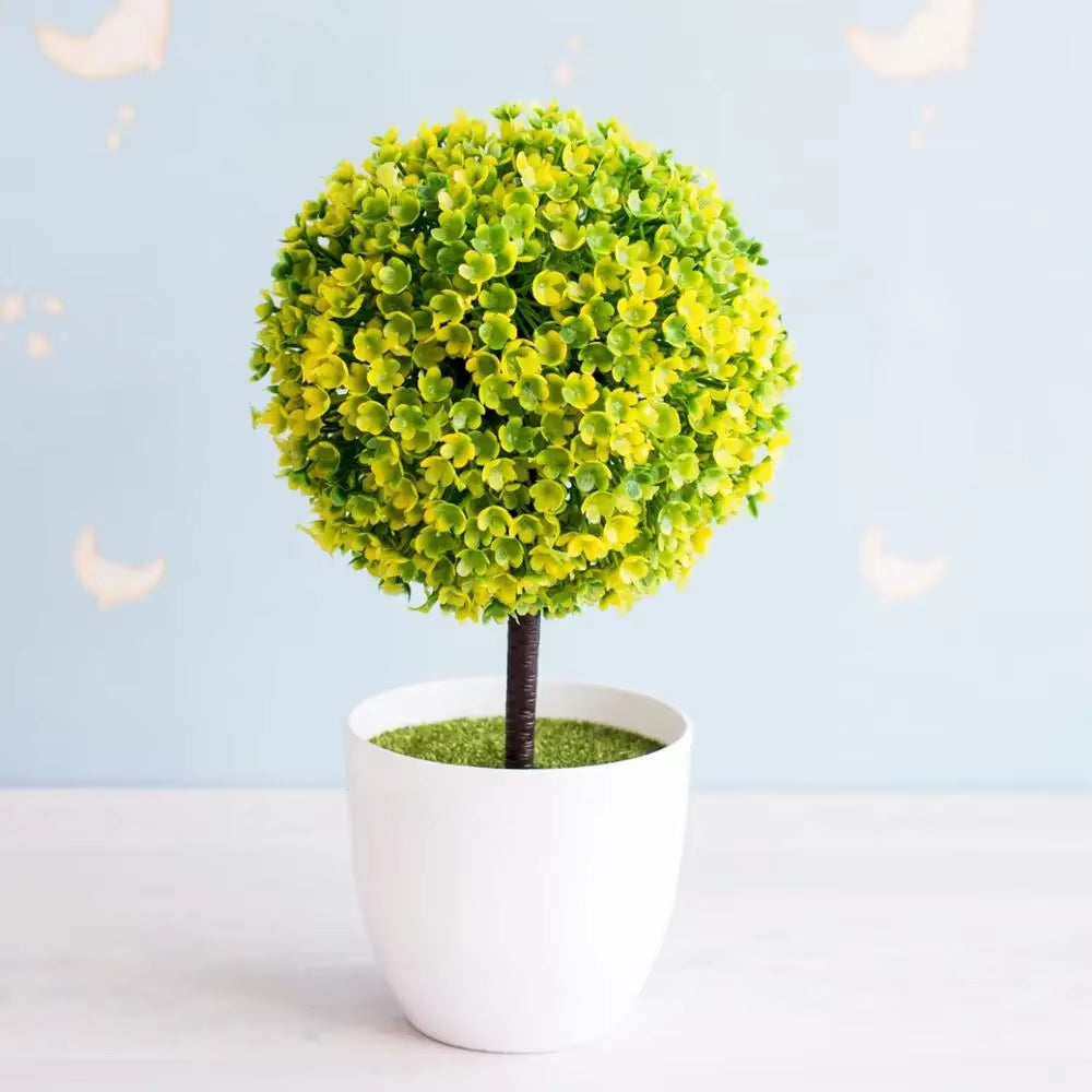 NEW Artificial Plants Bonsai Small Tree Pot Plants Fake Flowers Potted Ornaments for Home Decoration Hotel Garden Decor