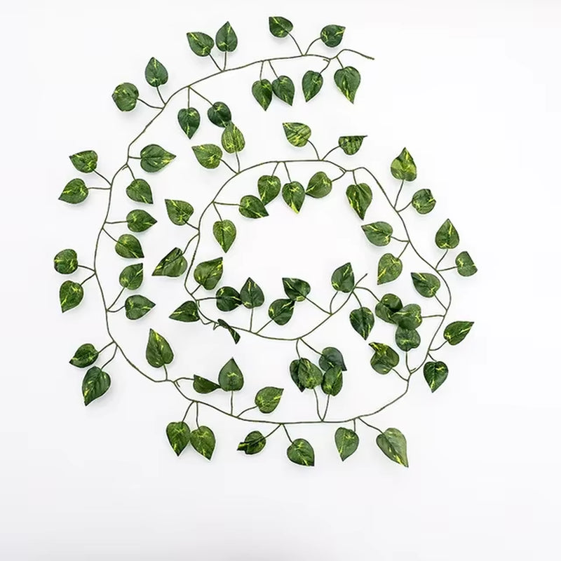 1.8M Artificial Plants Vines IVY Leaf Garland Home Outdoor Garden Decoration Plastic Fake Artificial Flower Rattan String New