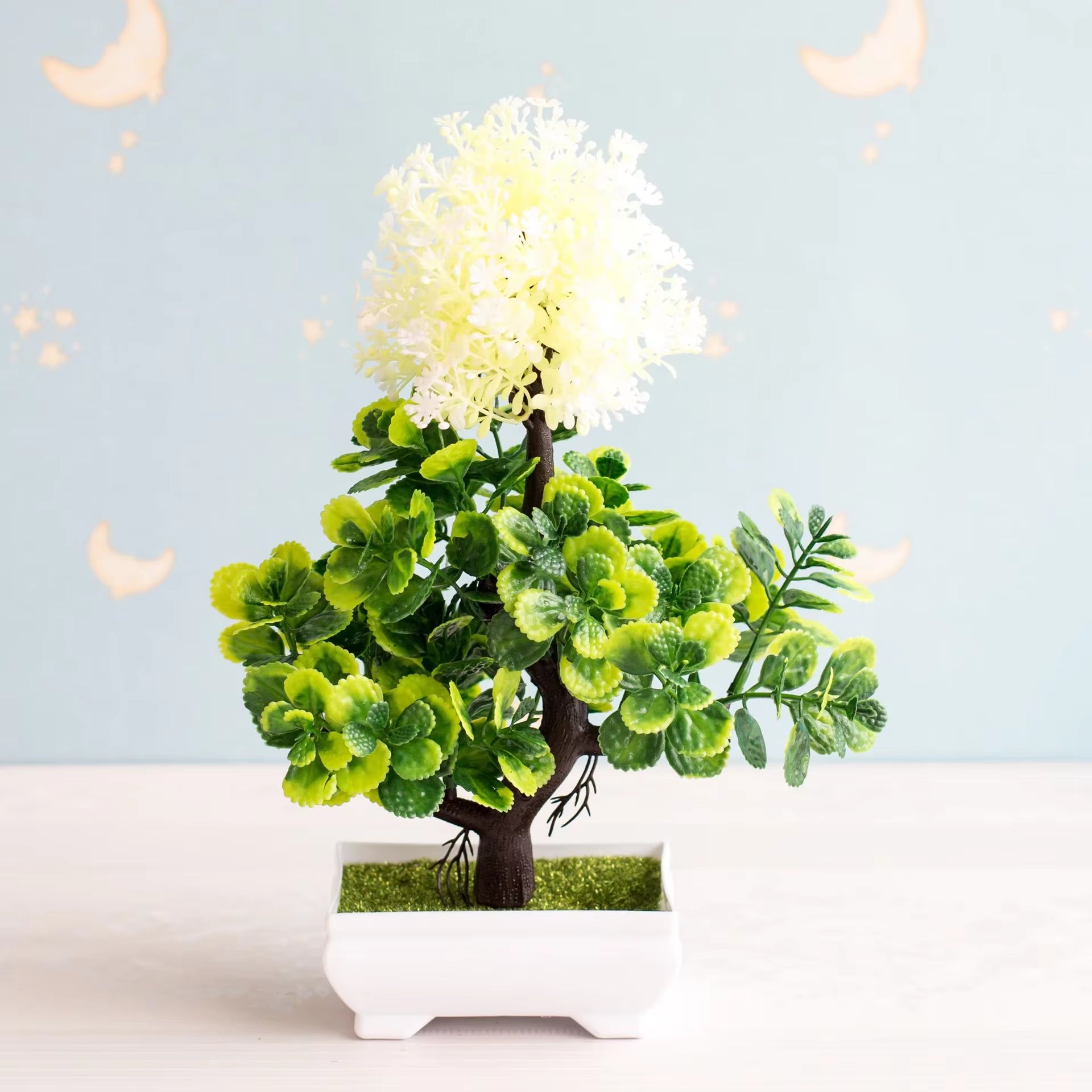 NEW Artificial Plants Bonsai Small Tree Pot Plants Fake Flowers Potted Ornaments for Home Decoration Hotel Garden Decor