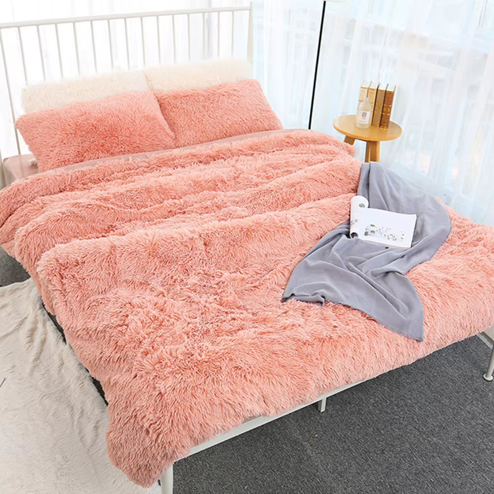 80X120Cm Soft Blanket Fluffy Shaggy Warm Bed Sofa Bedspread Bedding Sheet Throw Blanket Solid Color Blanket Comfortable Bedding