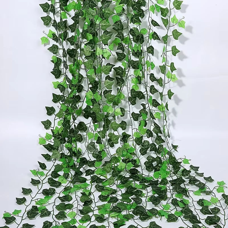 1.8M Artificial Plants Vines IVY Leaf Garland Home Outdoor Garden Decoration Plastic Fake Artificial Flower Rattan String New