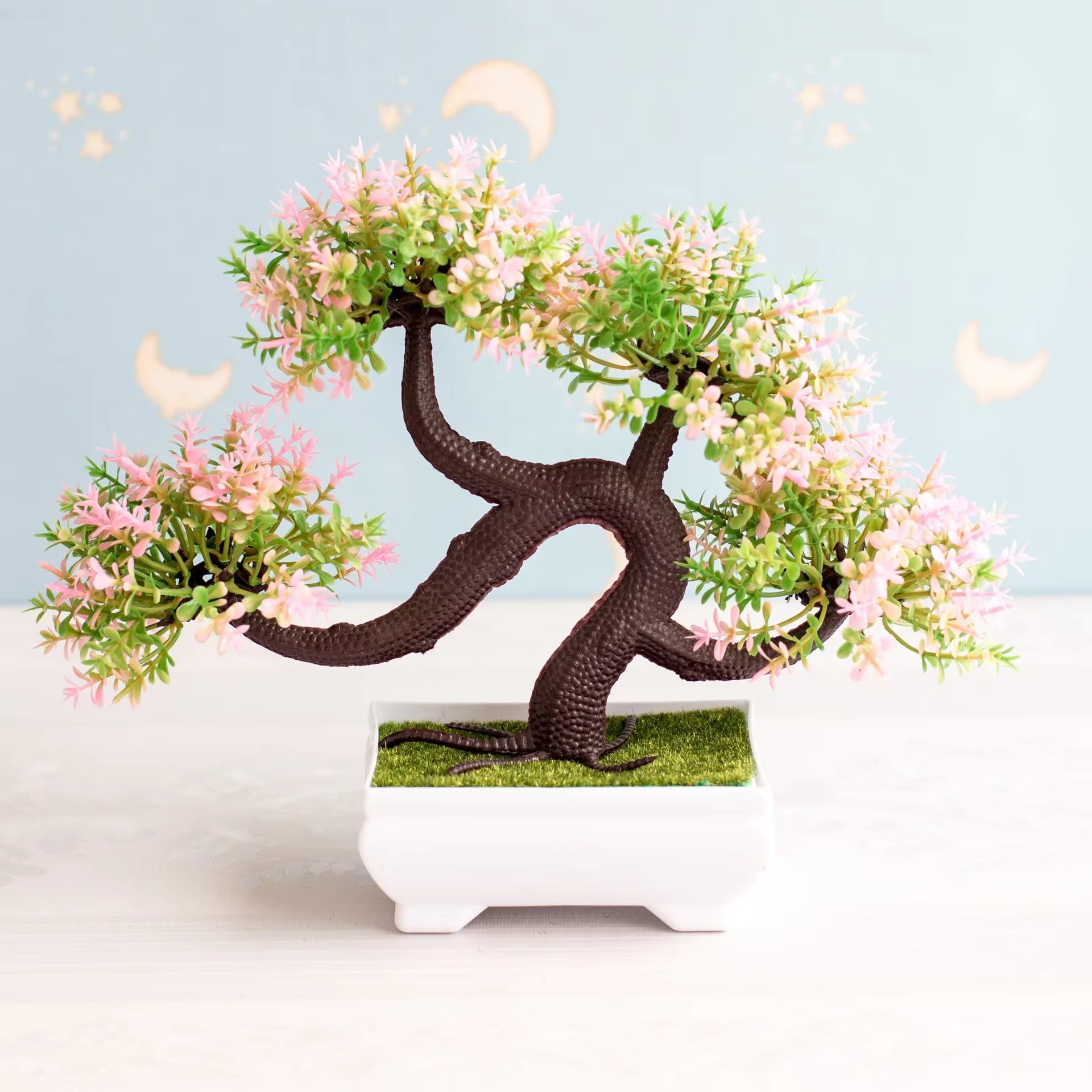 NEW Artificial Plants Bonsai Small Tree Pot Plants Fake Flowers Potted Ornaments for Home Decoration Hotel Garden Decor