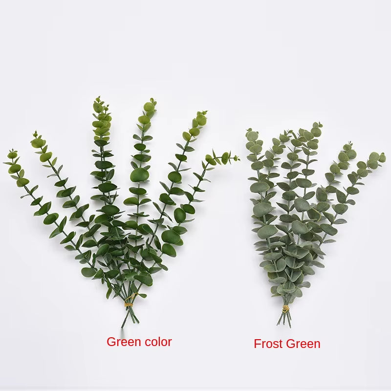 5 Heads Eucalyptus 3 Forks 5 Forks Money Leaf Simulation Artificial Flowers Nordic Wedding Home Decoration Artificial Plants