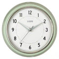 9.5 In. Pistachio Green Retro Diner Quartz Analog Wall Clock