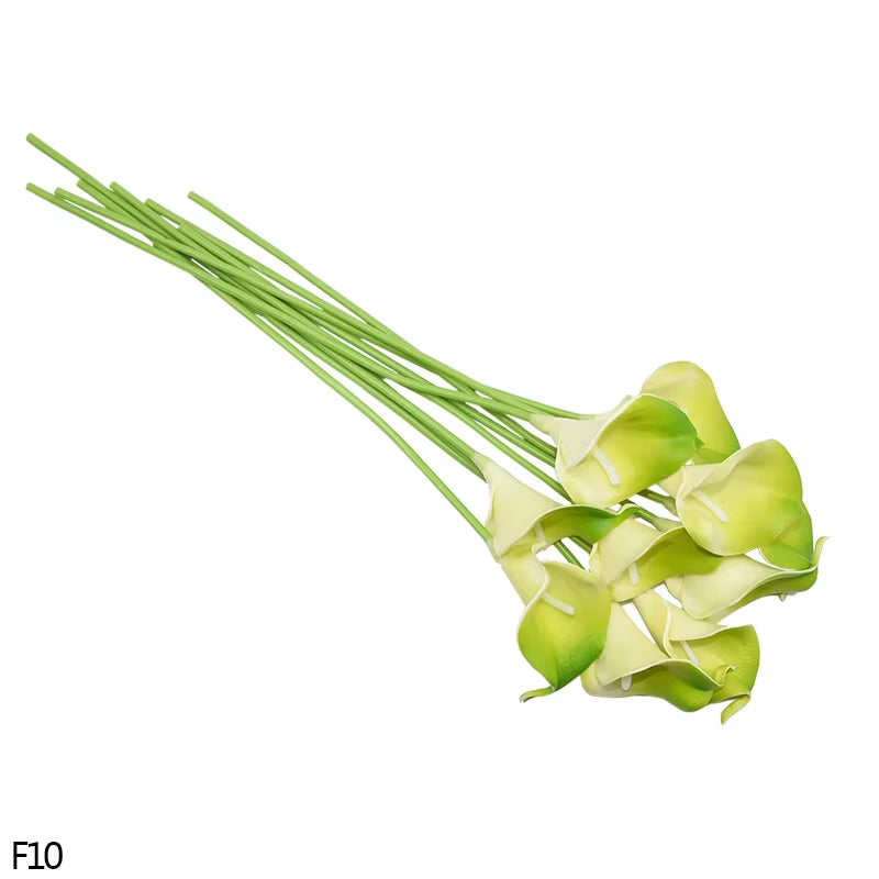 5/10 Heads Artificial Calla Lily Flowers PU Real Touch Wedding Decoration Fake Flowers Home Decoration Artificial Plants