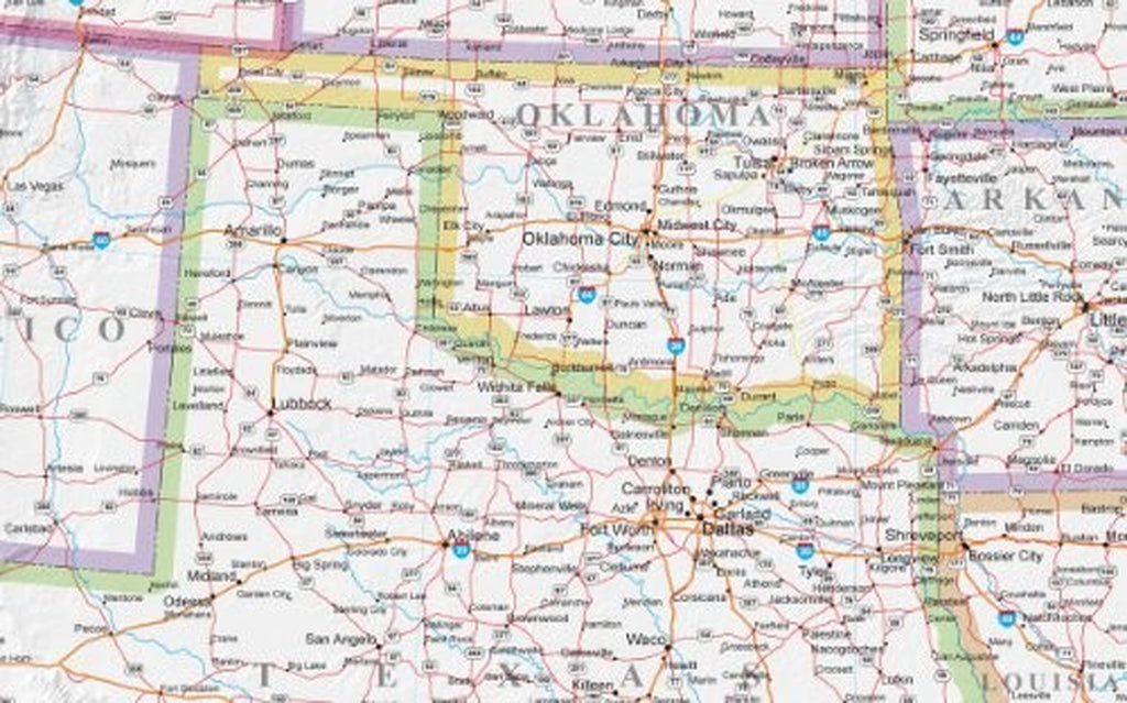 24X36 United States, Usa Us Classic Wall Map Poster Mural Laminated