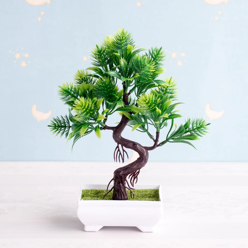 NEW Artificial Plants Bonsai Small Tree Pot Plants Fake Flowers Potted Ornaments for Home Decoration Hotel Garden Decor