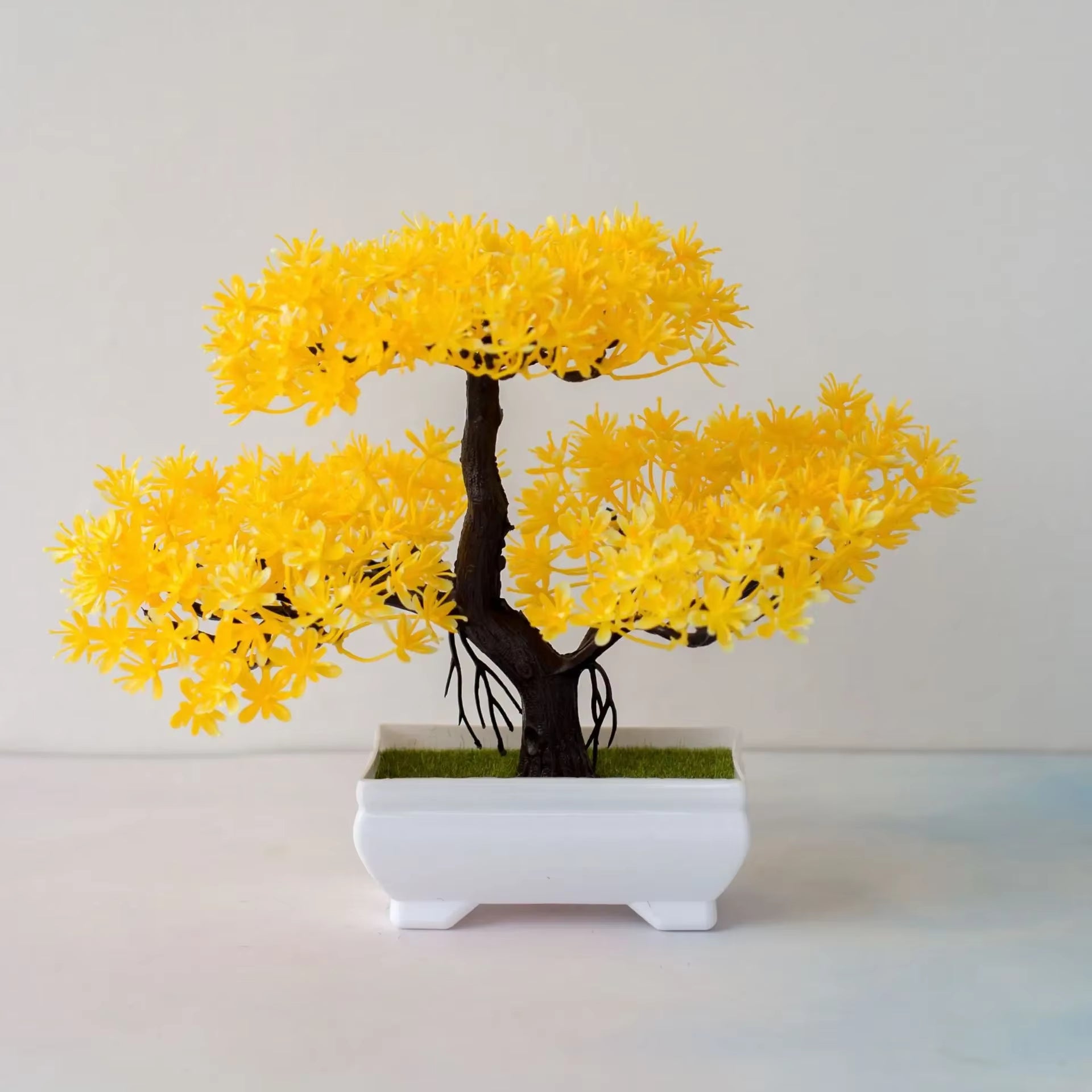 NEW Artificial Plants Bonsai Small Tree Pot Plants Fake Flowers Potted Ornaments for Home Decoration Hotel Garden Decor