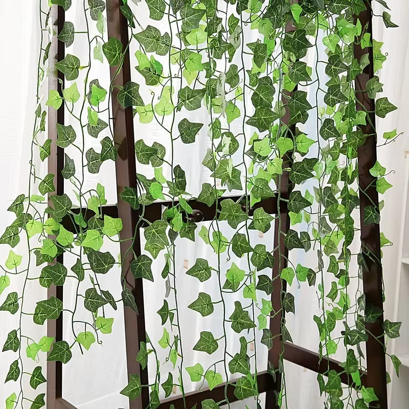 1.8M Artificial Plants Vines IVY Leaf Garland Home Outdoor Garden Decoration Plastic Fake Artificial Flower Rattan String New