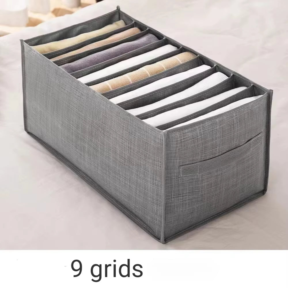 Household Pants Storage Artifact Jeans Storage Box, Underwear Storage Box, Pants Rack, Divided Storage Box, Storage Box