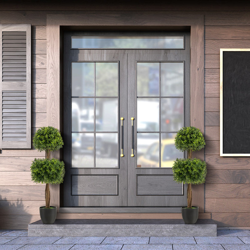 40 Inch Artificial Boxwood Topiary Ball Tree for Front Porch Patio Home