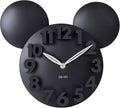 Modern Design Mickey Mouse Big Digit 3D Wall Clock Home Decor Decoration - Black