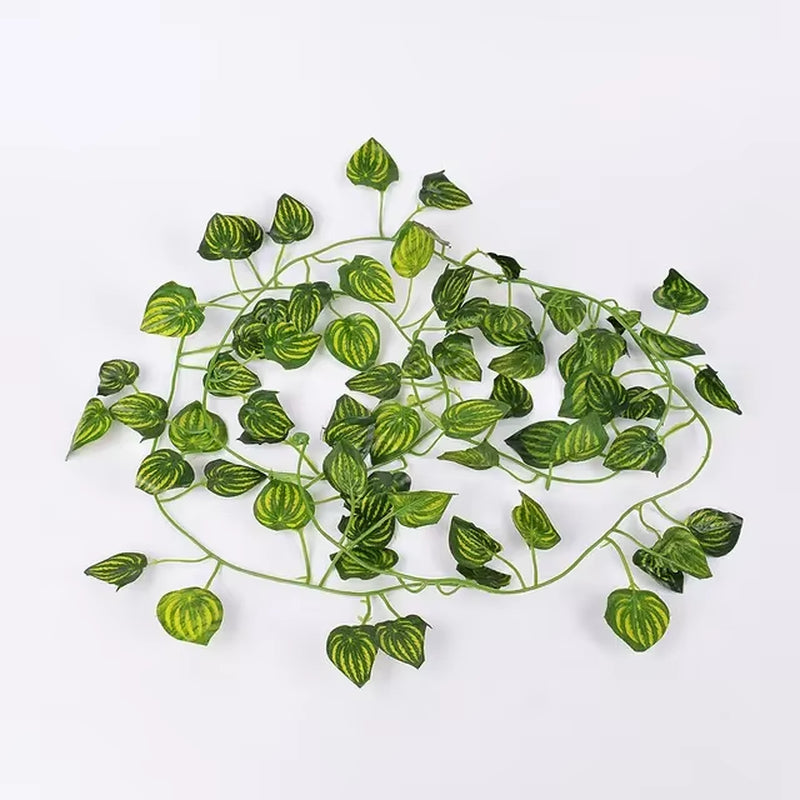1.8M Artificial Plants Vines IVY Leaf Garland Home Outdoor Garden Decoration Plastic Fake Artificial Flower Rattan String New