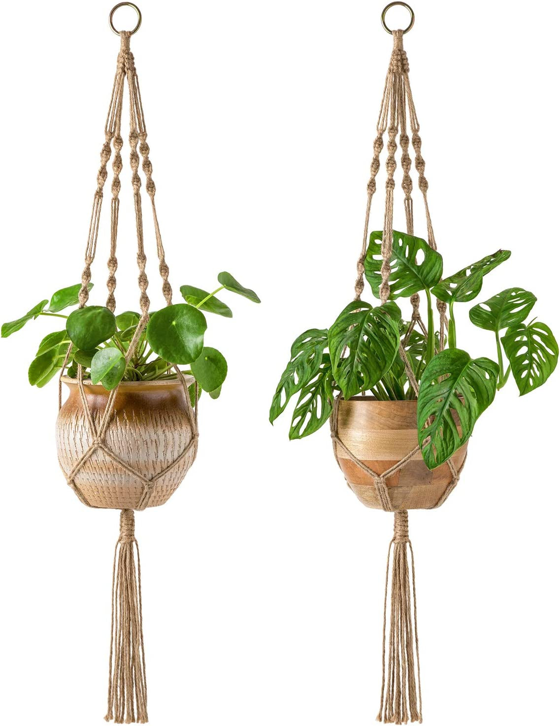 Macrame Plant Hangers Indoor 2 Pack
