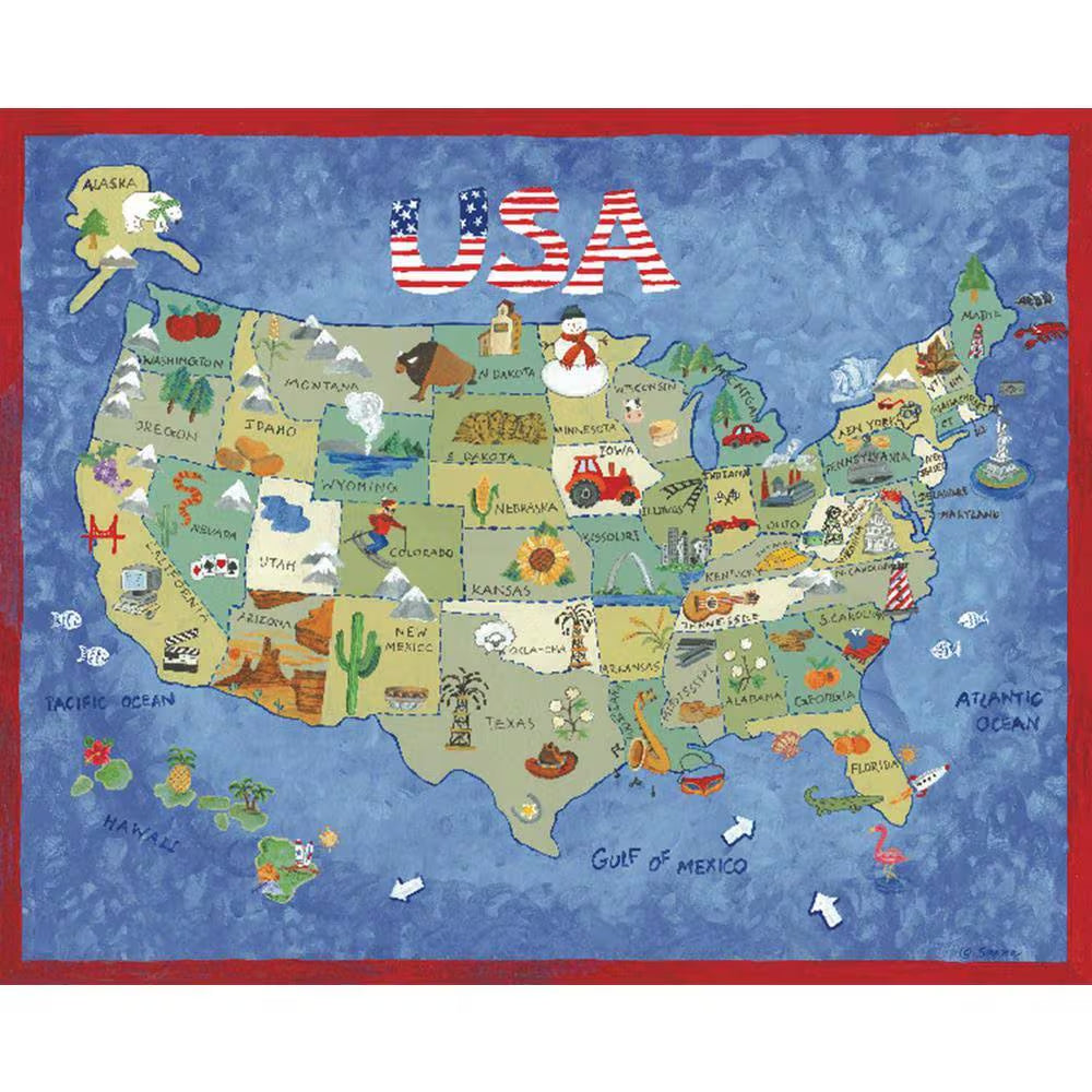 USA Map Puzzle by Sapna