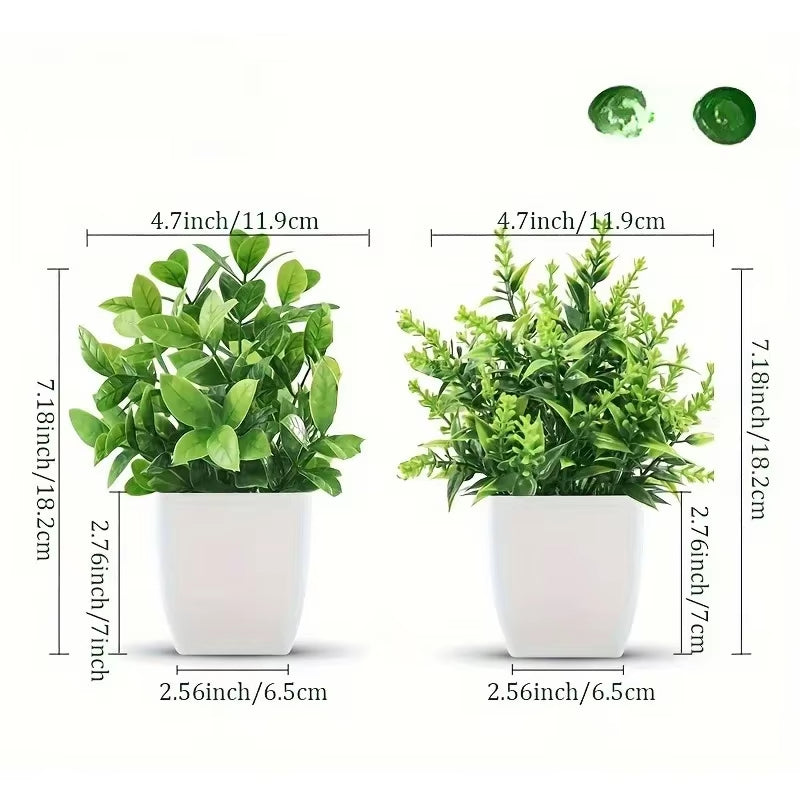 Wholesale Artificial Bonsai Green Fake Plant Potted Plants Indoor and Outdoor Home Bedroom Garden Decoration Artificial Plants