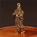 Solid Brass Guanyin Buddha Figurine 37X21X17Mm Home Office Desk Ornaments Decoration Mini Statue Ornaments Household Decoration