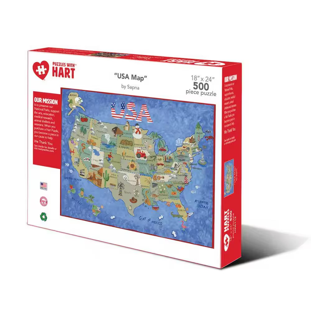 USA Map Puzzle by Sapna