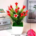 1Pc Artificial Plants Bonsai Small Flowers Pot Fake Plant Potted Ornaments for Home Room Table Decoration Hotel Garden Decor